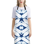Tie Dye Shibori Pattern Print Bib Apron With Pocket
