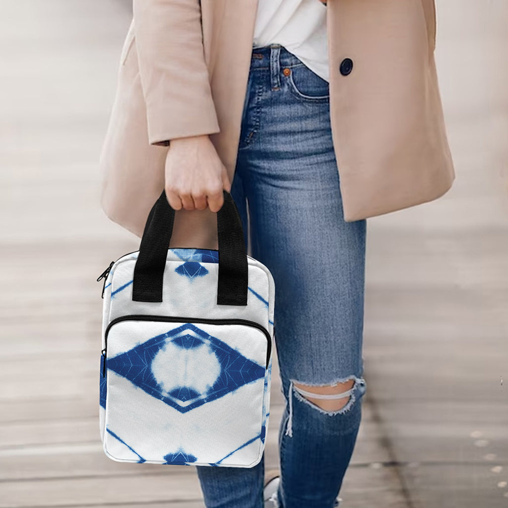 Tie Dye Shibori Pattern Print Bible Tote Bag