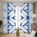 Tie Dye Shibori Pattern Print Dimout Pencil Pleat Curtains