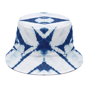 Tie Dye Shibori Pattern Print Bucket Hat