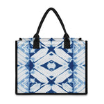 Tie Dye Shibori Pattern Print Canvas Tote Bag