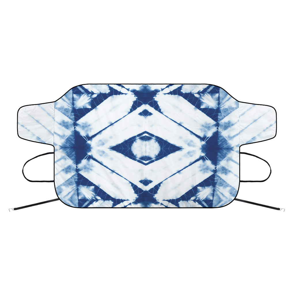 Tie Dye Shibori Pattern Print Car Windshield Snow Cover