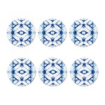 Tie Dye Shibori Pattern Print Coaster Set