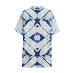 Tie Dye Shibori Pattern Print Cotton Hawaiian Shirt