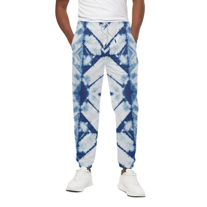 Tie Dye Shibori Pattern Print Cotton Pants