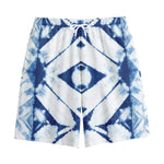 Tie Dye Shibori Pattern Print Cotton Shorts