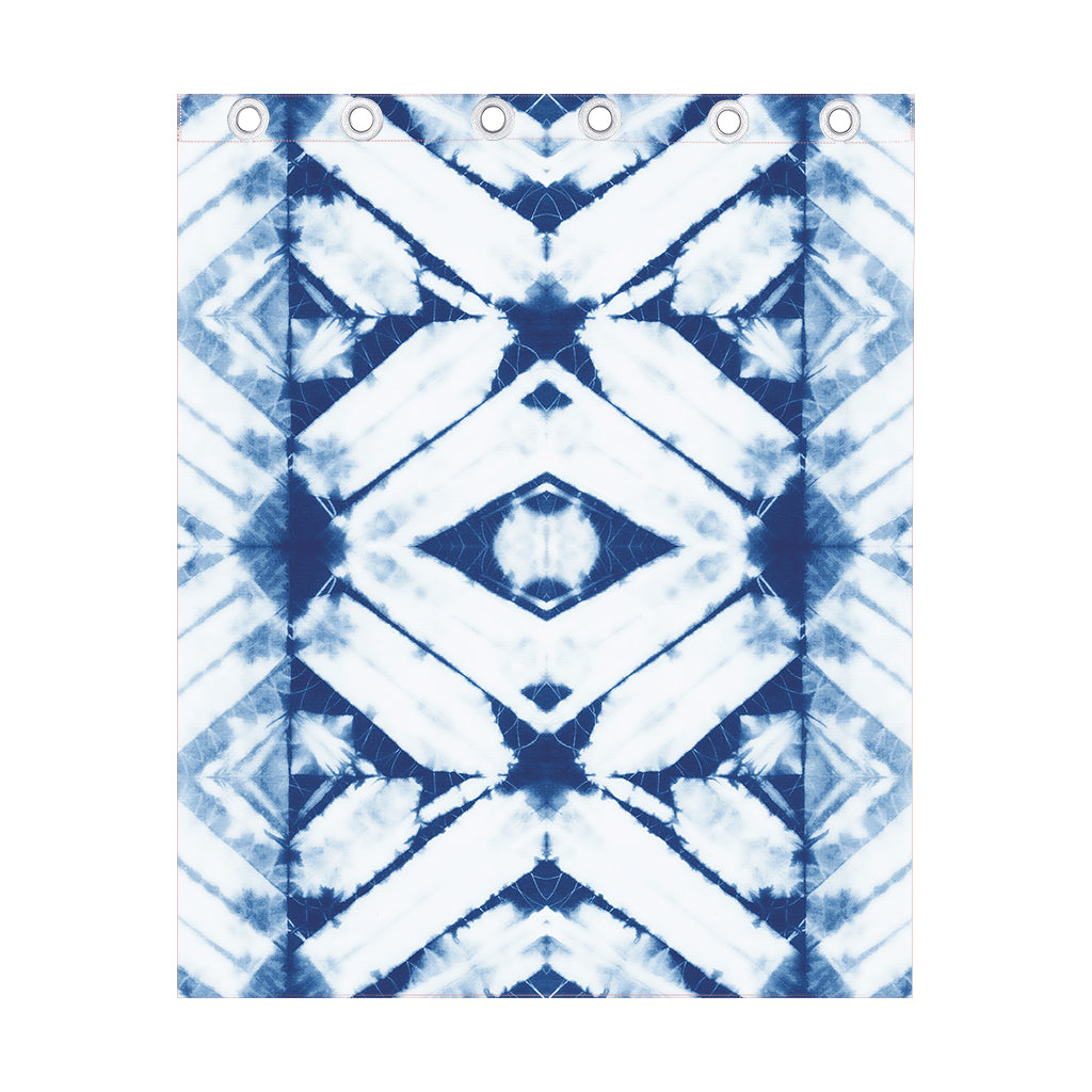 Tie Dye Shibori Pattern Print Curtain