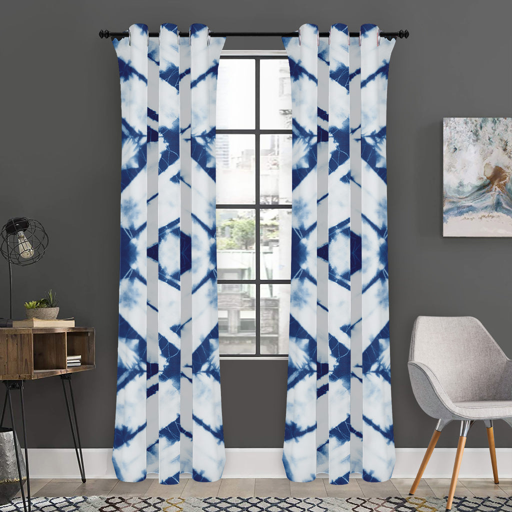 Tie Dye Shibori Pattern Print Curtain