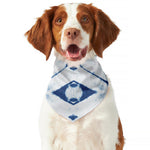 Tie Dye Shibori Pattern Print Dog Bandana