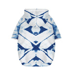 Tie Dye Shibori Pattern Print Dog Zip Up Hoodie