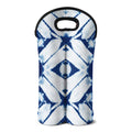 Tie Dye Shibori Pattern Print Double Neoprene Wine Tote