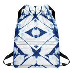 Tie Dye Shibori Pattern Print Drawstring Backpack