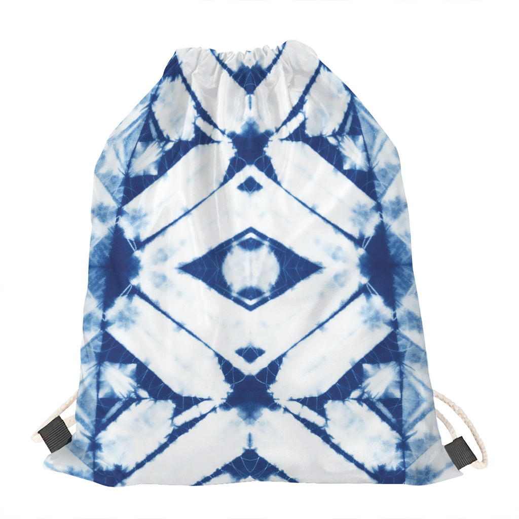 Tie Dye Shibori Pattern Print Drawstring Bag