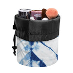 Tie Dye Shibori Pattern Print Drawstring Makeup Bag