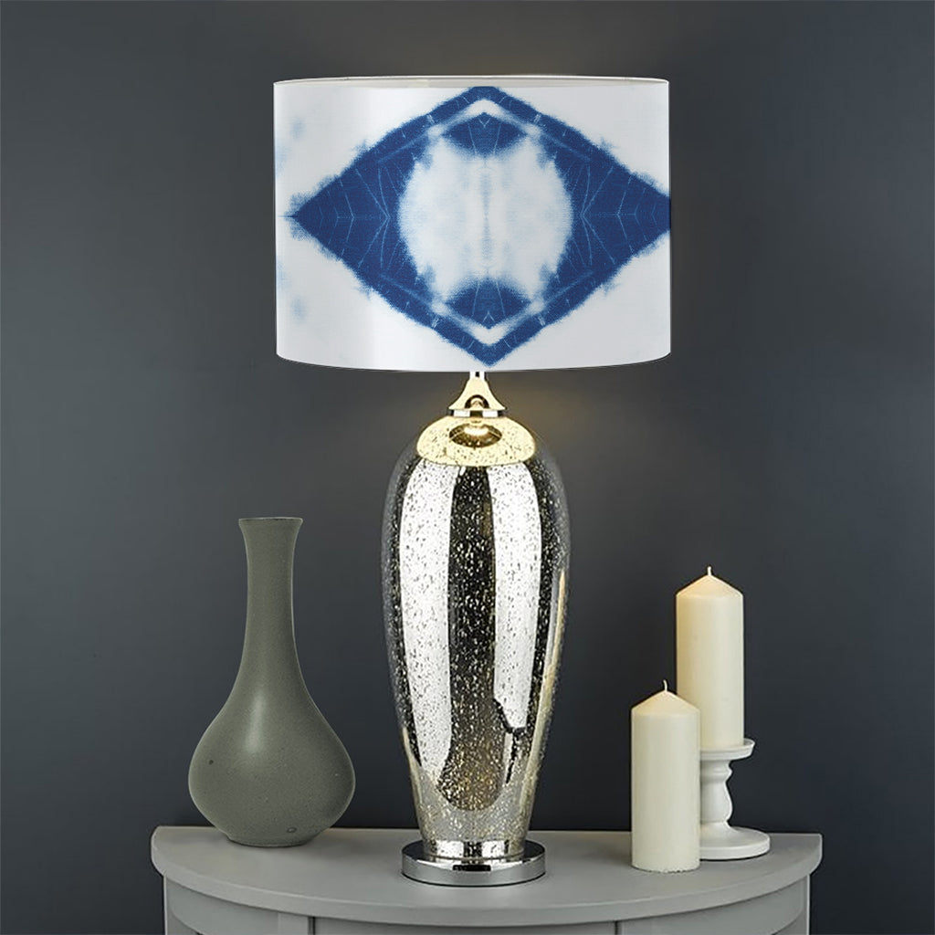 Tie Dye Shibori Pattern Print Drum Lamp Shade