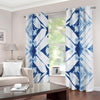 Tie Dye Shibori Pattern Print Extra Wide Grommet Curtains