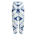 Tie Dye Shibori Pattern Print Fleece Lined Knit Pants