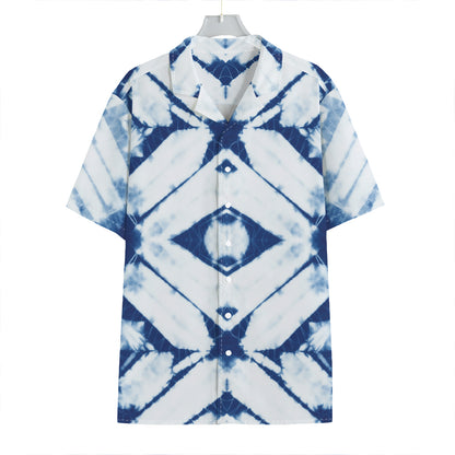 Tie Dye Shibori Pattern Print Hawaiian Shirt
