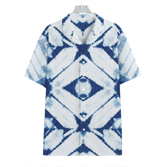 Tie Dye Shibori Pattern Print Hawaiian Shirt