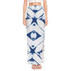 Tie Dye Shibori Pattern Print High Slit Maxi Skirt