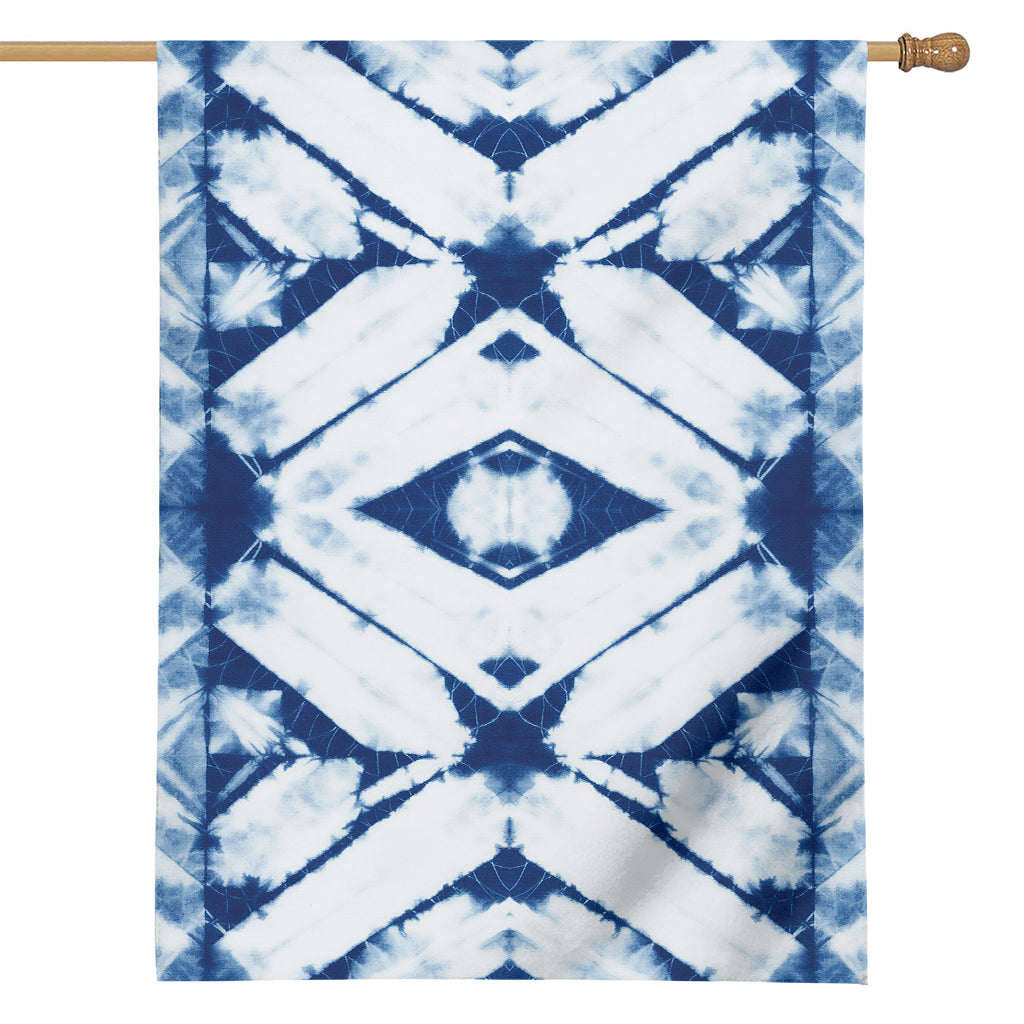 Tie Dye Shibori Pattern Print House Flag