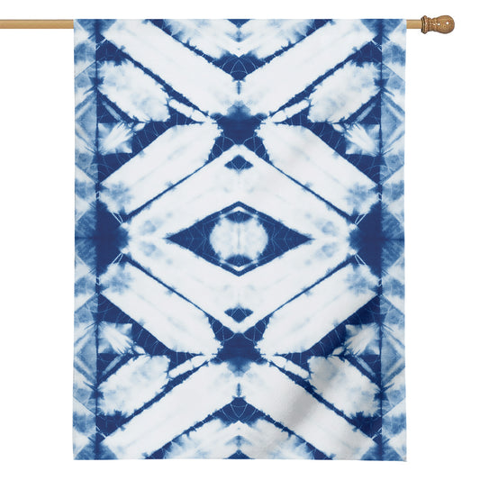 Tie Dye Shibori Pattern Print House Flag