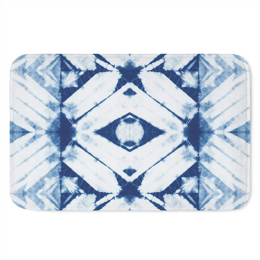 Tie Dye Shibori Pattern Print Indoor Door Mat
