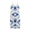 Tie Dye Shibori Pattern Print Jersey Midi Cami Dress