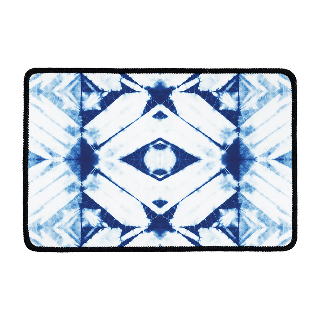 Tie Dye Shibori Pattern Print Kitchen Mat
