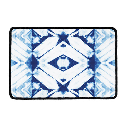 Tie Dye Shibori Pattern Print Kitchen Mat