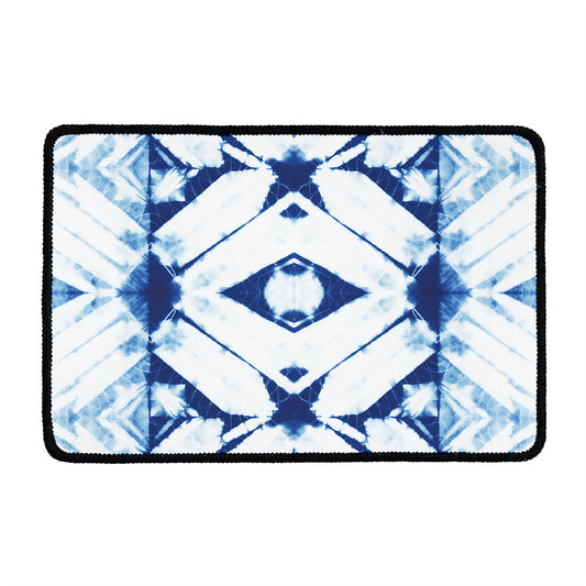 Tie Dye Shibori Pattern Print Kitchen Mat