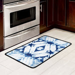 Tie Dye Shibori Pattern Print Kitchen Mat