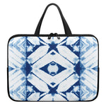 Tie Dye Shibori Pattern Print Laptop Sleeve With Handle