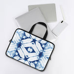 Tie Dye Shibori Pattern Print Laptop Sleeve With Handle