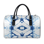 Tie Dye Shibori Pattern Print Leather Duffle Bag