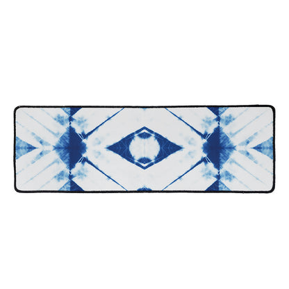Tie Dye Shibori Pattern Print Long Kitchen Mat