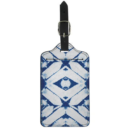 Tie Dye Shibori Pattern Print Luggage Tag