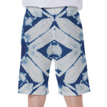 Tie Dye Shibori Pattern Print Men's Beach Shorts