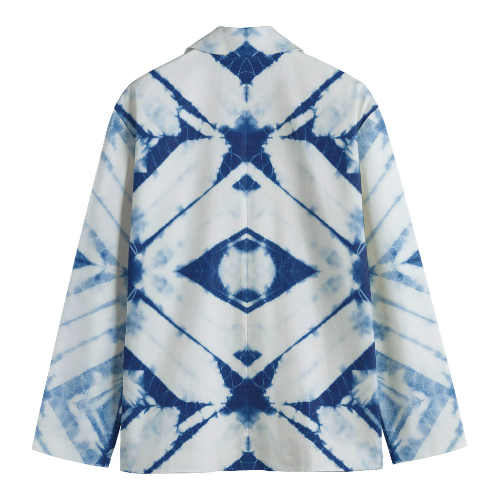 Tie Dye Shibori Pattern Print Men's Blazer