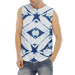 Tie Dye Shibori Pattern Print Men's Fitness Tank Top