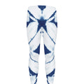 Tie Dye Shibori Pattern Print Men's Leggings