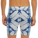 Tie Dye Shibori Pattern Print Men's Long Boxer Briefs