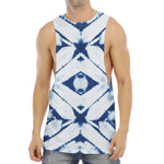 Tie Dye Shibori Pattern Print Men's Muscle Tank Top