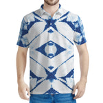 Tie Dye Shibori Pattern Print Men's Polo Shirt