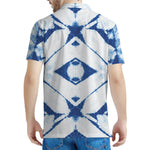 Tie Dye Shibori Pattern Print Men's Polo Shirt