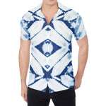 Tie Dye Shibori Pattern Print Men's Shirt