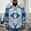 Tie Dye Shibori Pattern Print Men's Shirt Jacket