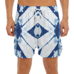 Tie Dye Shibori Pattern Print Men's Split Running Shorts