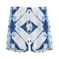 Tie Dye Shibori Pattern Print Men's Athletic Shorts
