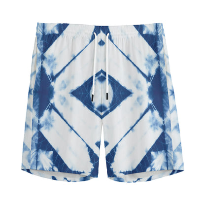 Tie Dye Shibori Pattern Print Men's Sports Shorts